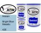 Preview: Nissan, Bright Blue Metallic, 426: 500ml Lackdose + 500ml Klarlack + 250ml Härter - Set, von ATW Autoteile West.